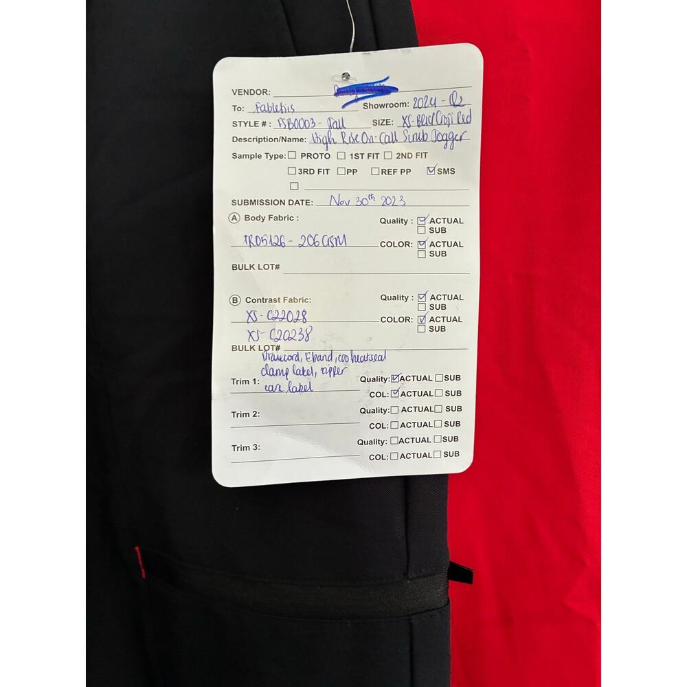 NWT Fabletics Womens XS Tall High Rise On Call Jogger & XS Red Method Top READ - Picture 2 of 12